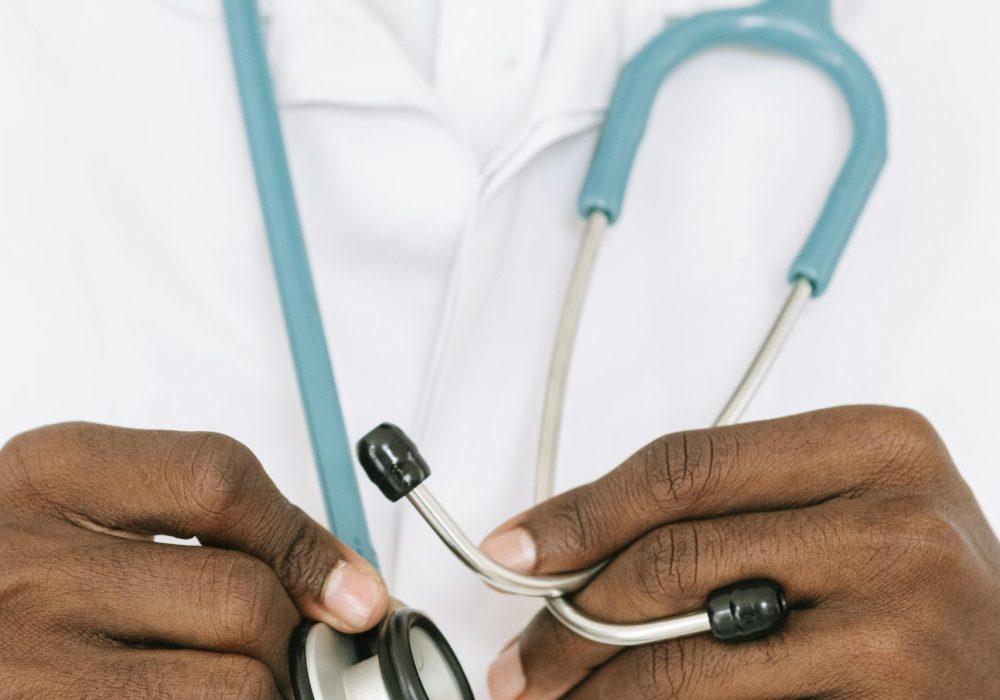 Physician Holding Stethoscope